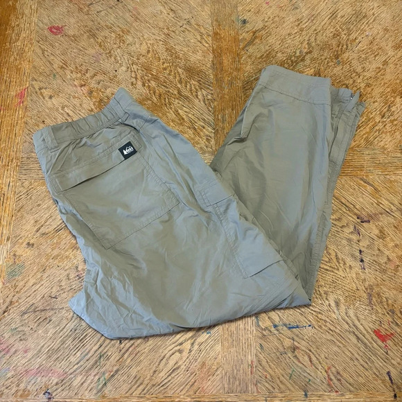 REI Sahara Mens Tan Convertible Hiking Pants, Size 38x30 Relaxed Outdoors Work - Picture 1 of 7